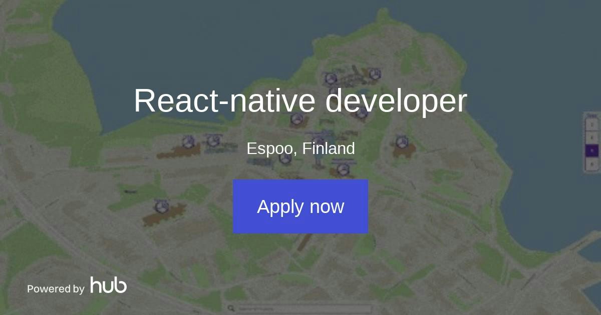 The Hub | React-native developer | Steerpath Oy