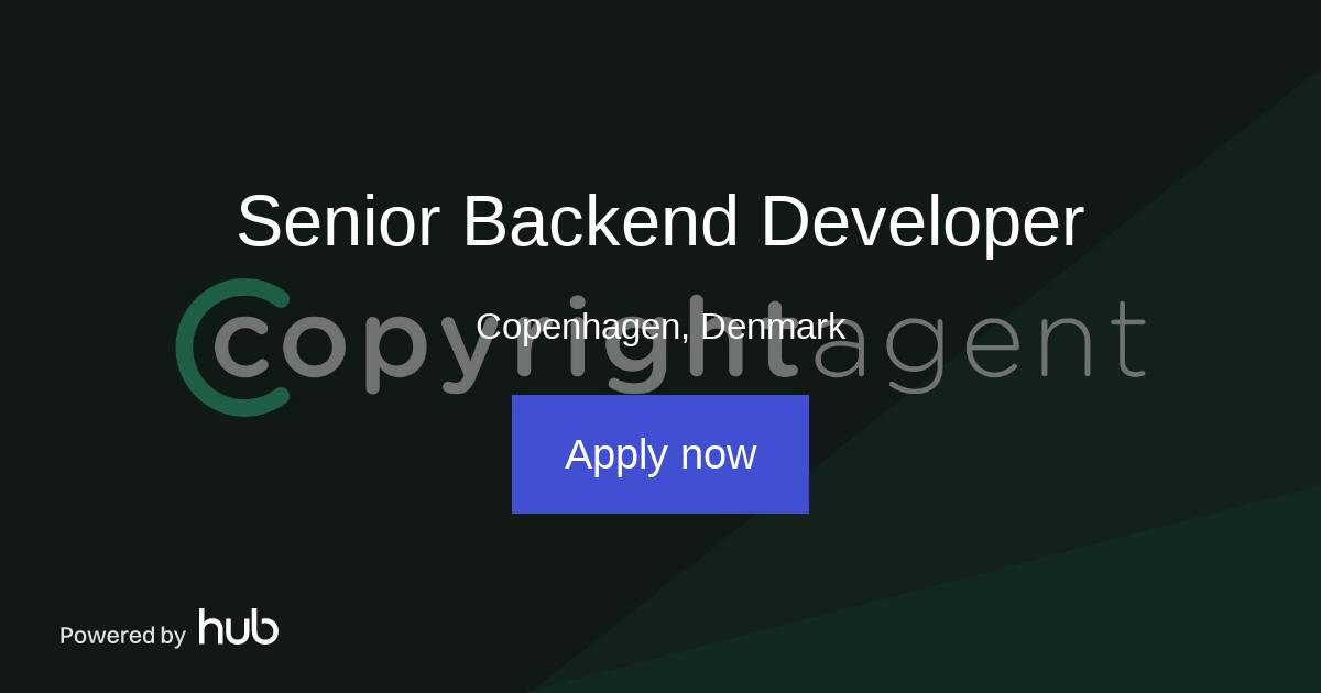 The Hub | Senior Backend Developer | Copyright Agent