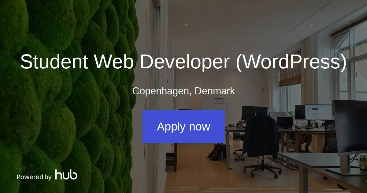 The Hub | Student Web Developer (WordPress) | Cookie Information
