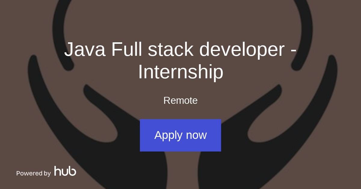 The Hub | Java Full stack developer - Internship | vCare Denmark