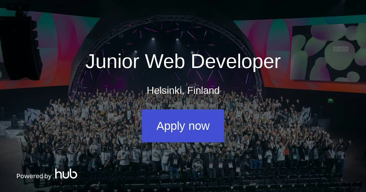 The Hub | Junior Web Developer | Slush