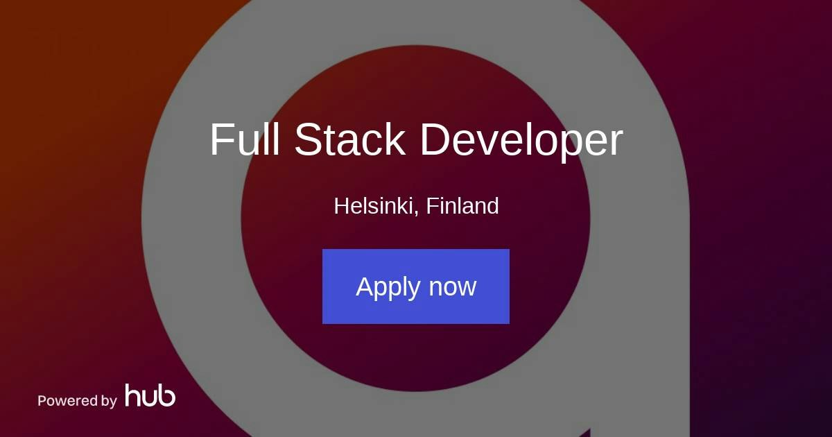 The Hub | Full Stack Developer | Aino.ar