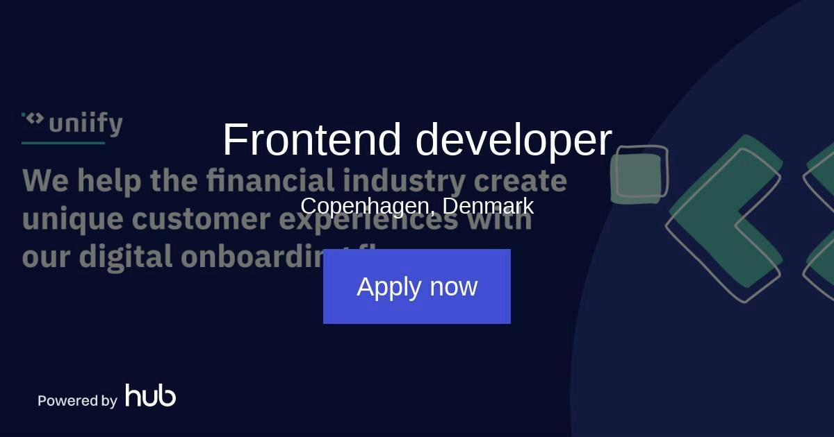 The Hub | Frontend developer | Uniify