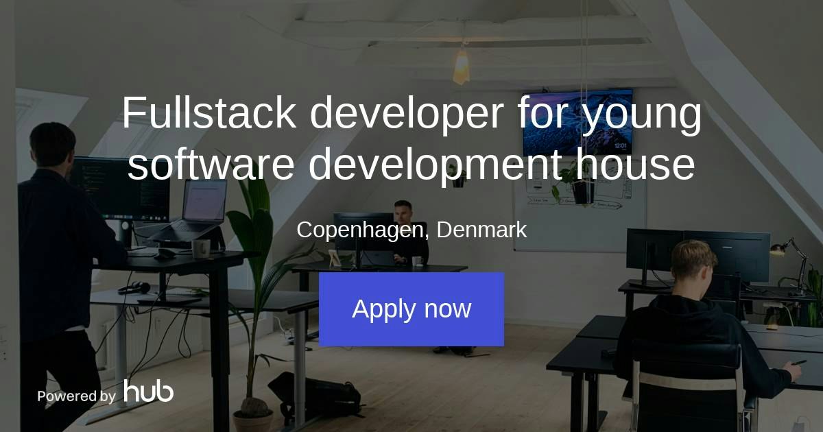 The Hub | Fullstack developer for young software development house | Wemuda