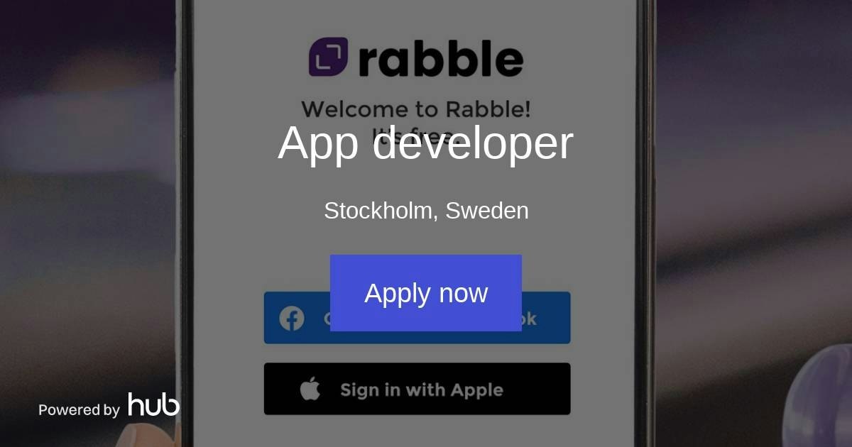 The Hub | App developer | Rabble