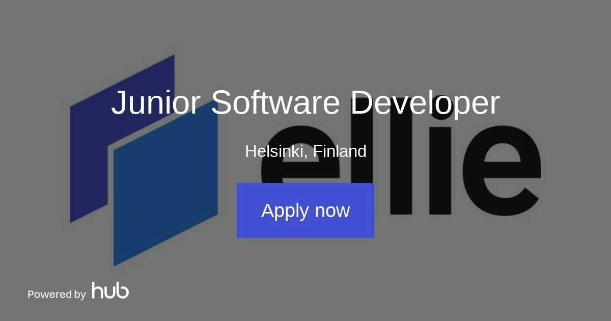 The Hub | Junior Software Developer | Ellie Technologies