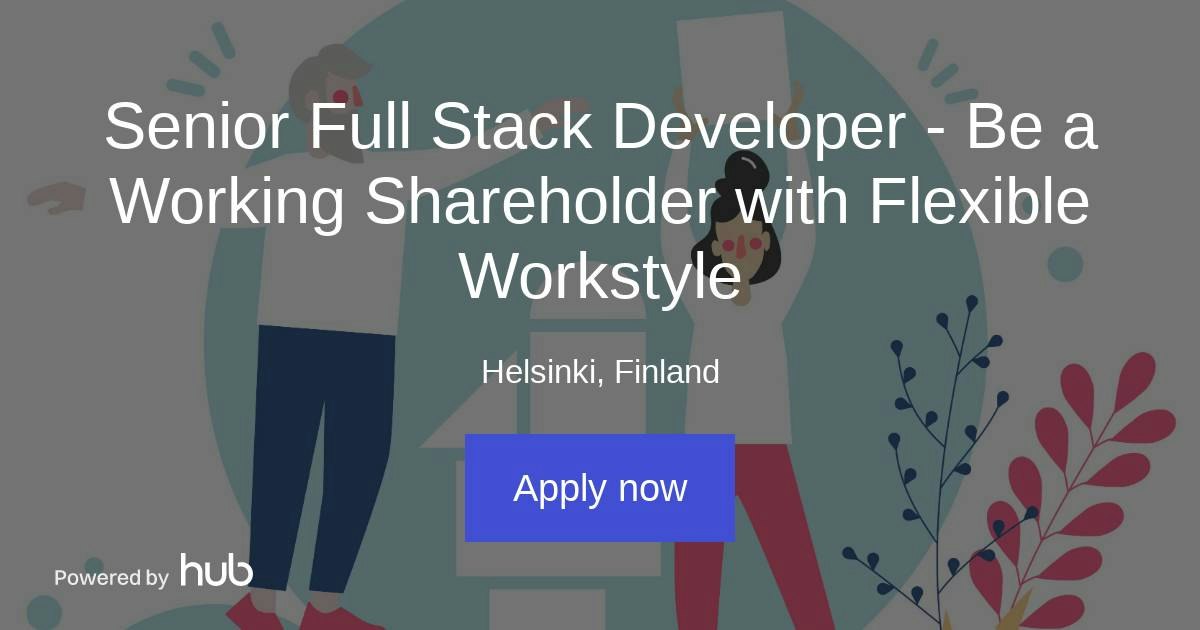 The Hub | Senior Full Stack Developer - Be a Working Shareholder with ...