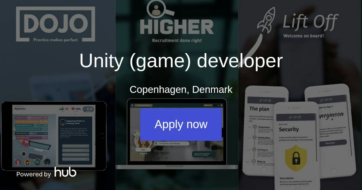 The Hub | Unity (game) developer | Serious Games Interactive