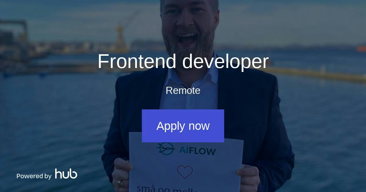 The Hub | Frontend developer | Salire AS