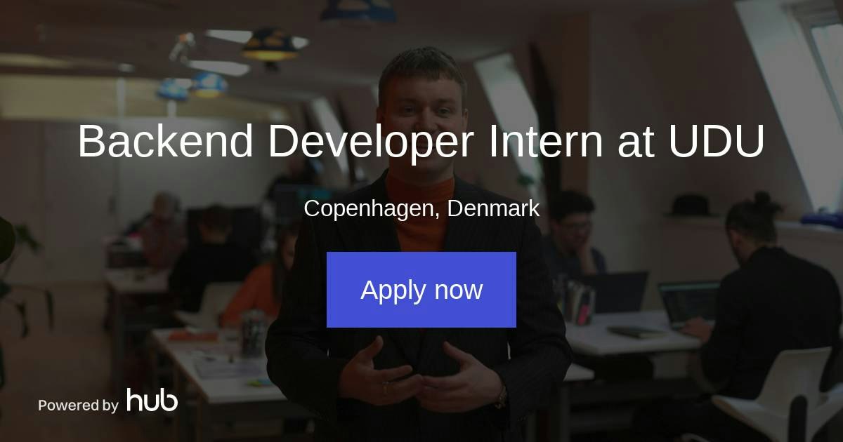 The Hub | Backend Developer Intern at UDU | UDU