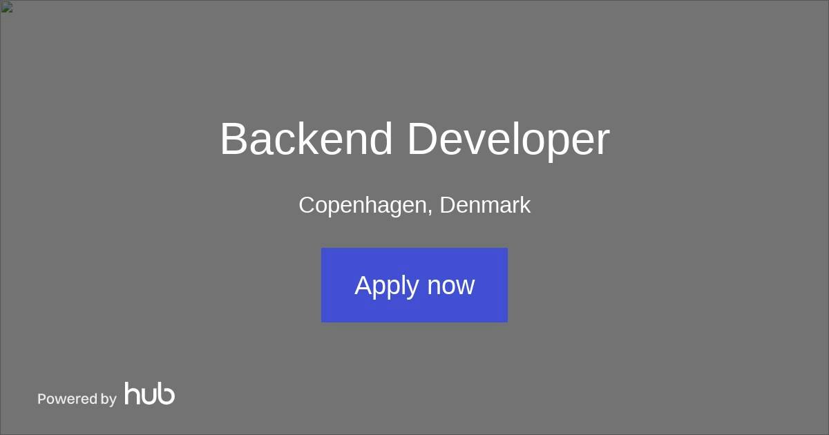 The Hub | Backend Developer | Reepay