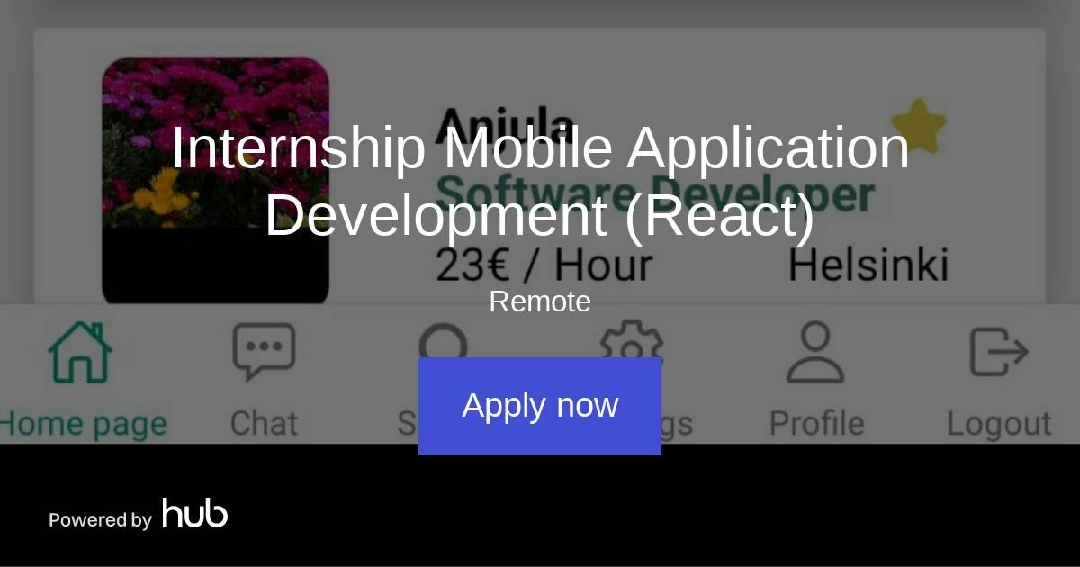 The Hub | Internship Mobile Application Development (React) | Katch Today