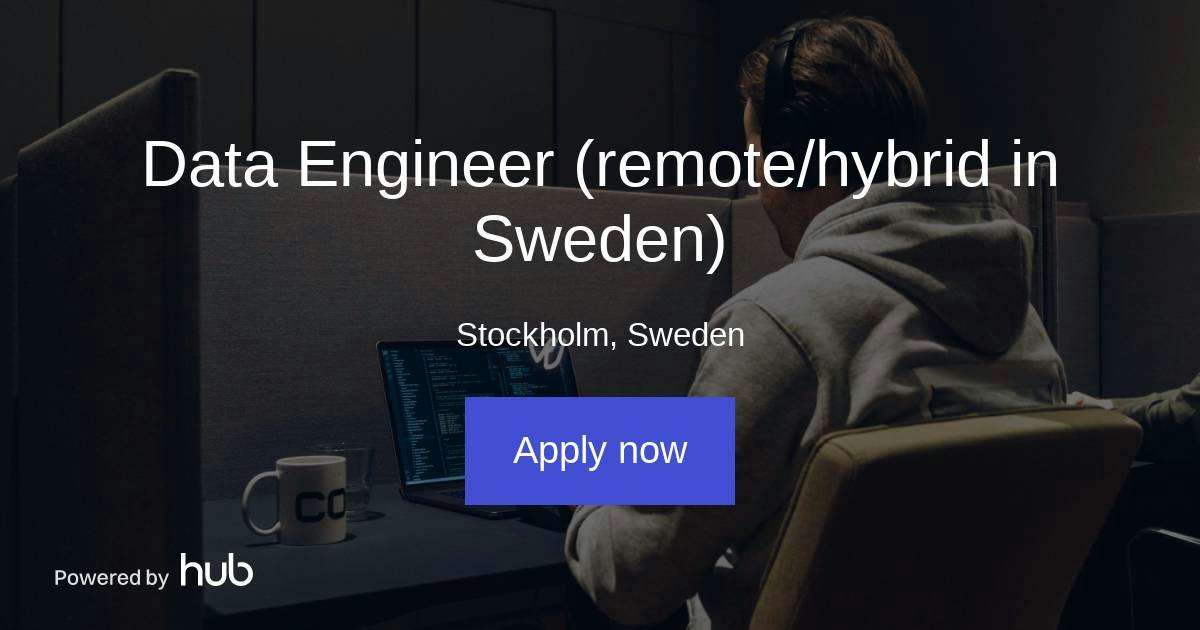 The Hub | Data Engineer (remote/hybrid in Sweden) | COODY