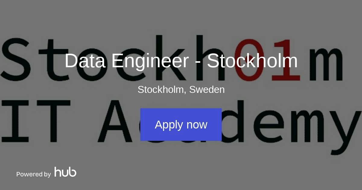 The Hub | Data Engineer - Stockholm | SITA.dev