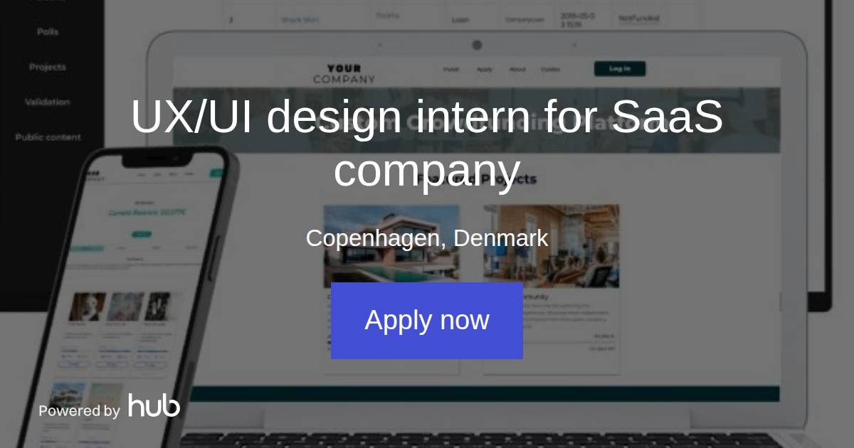 The Hub | UX/UI design intern for SaaS company | Lendino