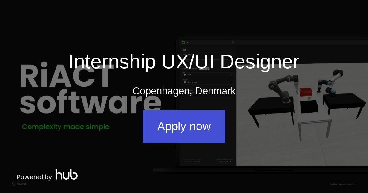The Hub | Internship UX/UI Designer | RiACT Robotics
