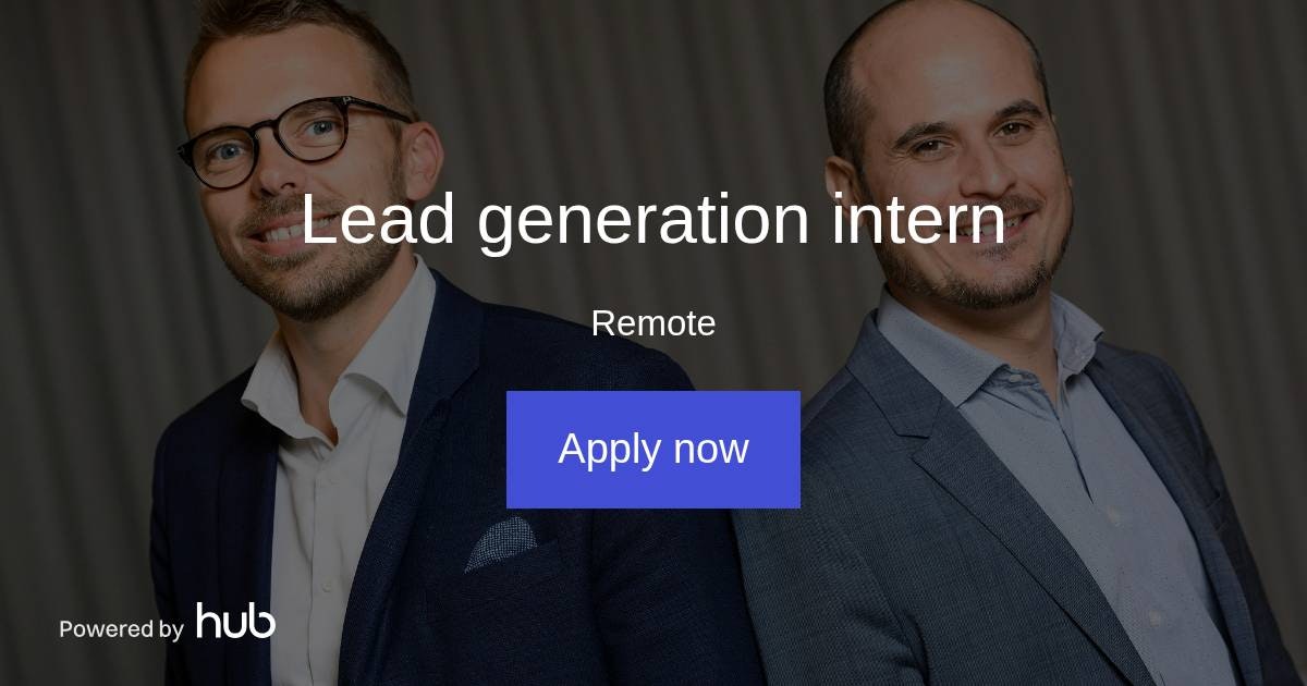 The Hub Lead generation intern Your Speech Factory