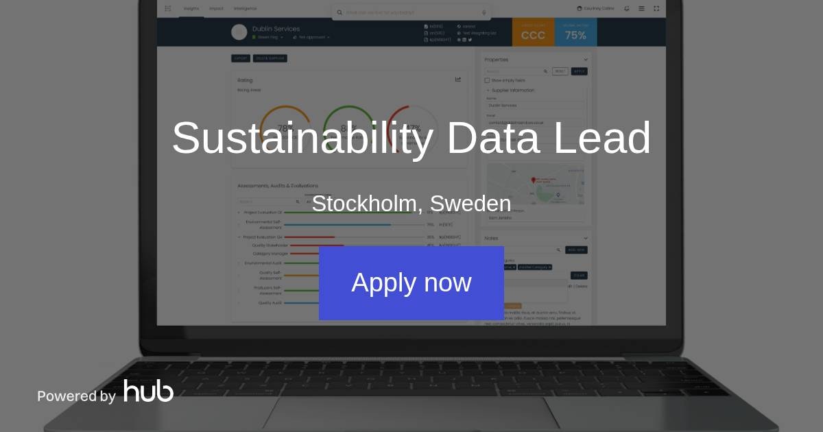 The Hub Sustainability Data Lead Kodiak Hub