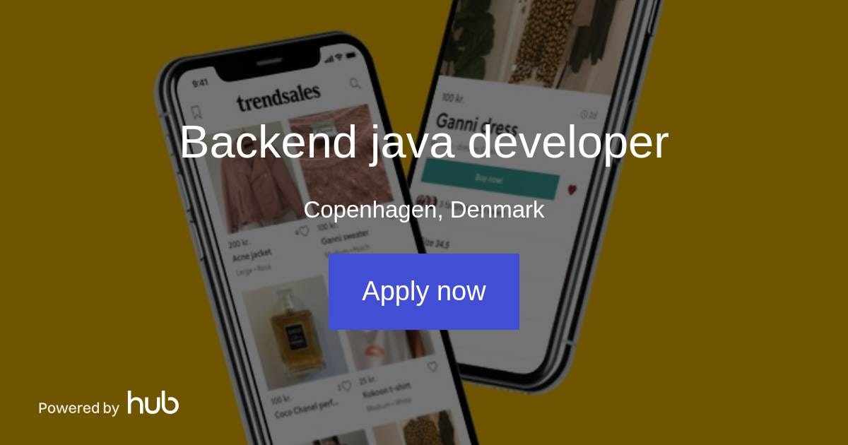 The Hub | Backend java developer | Trendsales