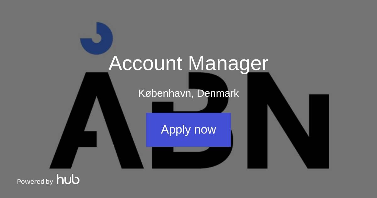 The Hub | Account Manager | ÅBN ApS