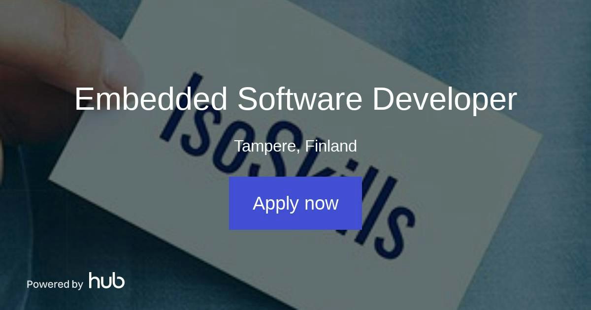 The Hub | Embedded Software Developer | IsoSkills Oy