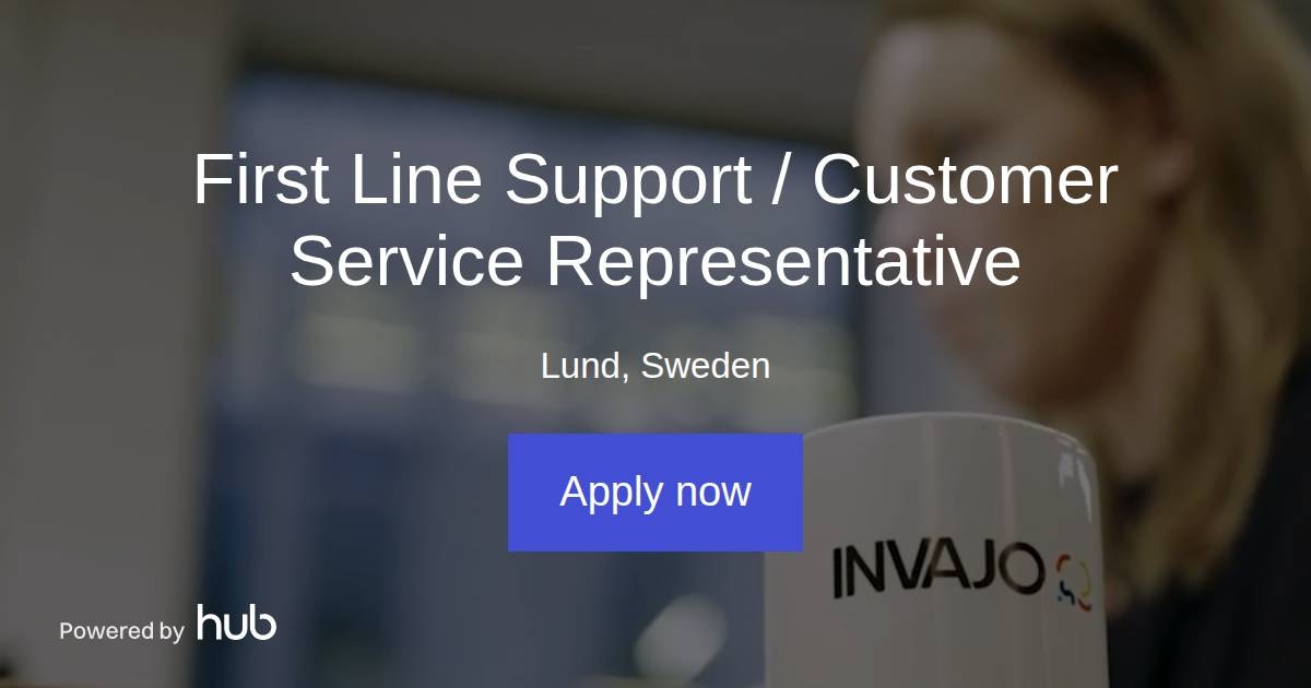 The Hub | First Line Support / Customer Service Representative | Invajo
