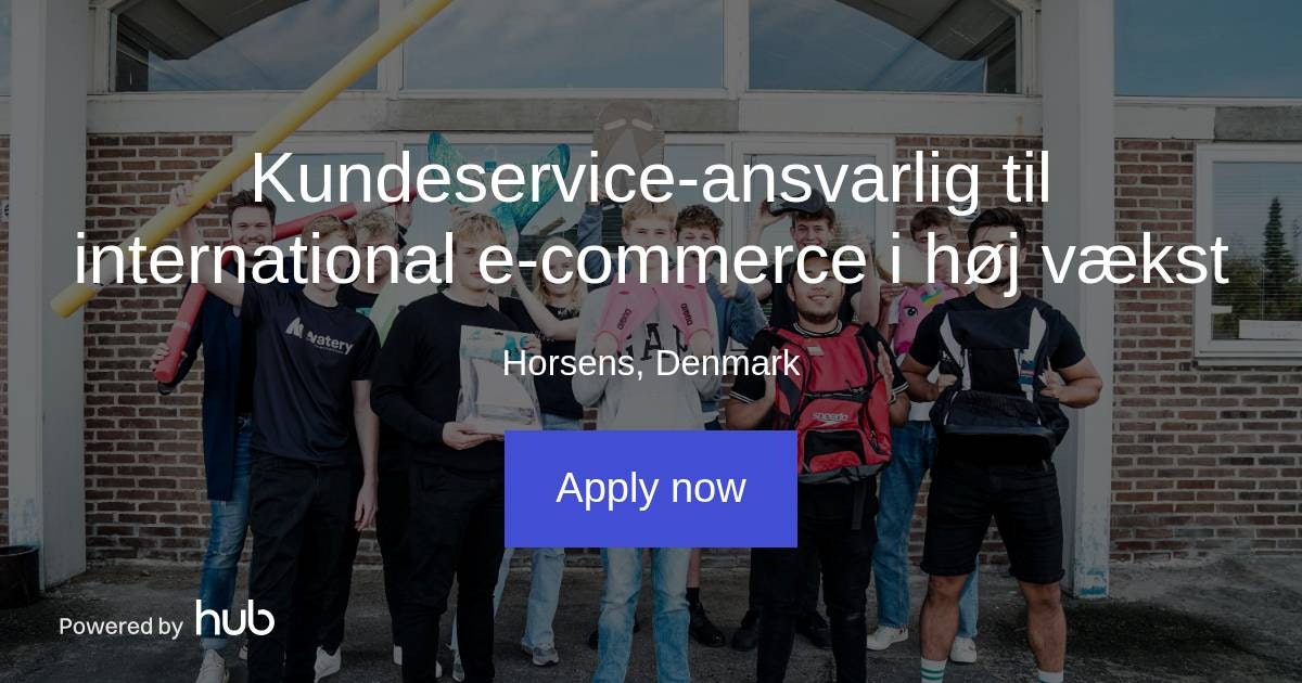 The Hub Kundeserviceansvarlig til international i høj