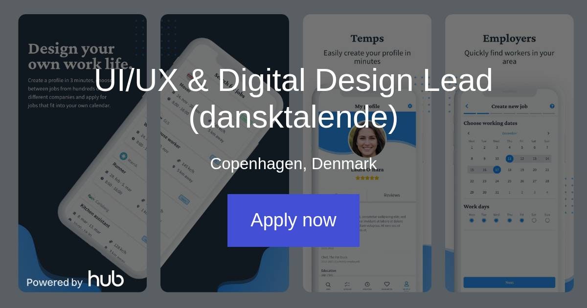 The Hub | UI/UX & Digital Design Lead (dansktalende) | Temply