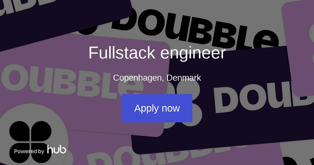 The Hub | Fullstack engineer | Doubble