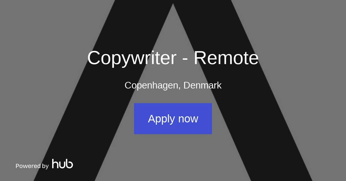 The Hub | Copywriter - Remote | Rentspace