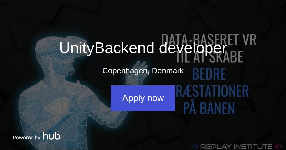 The Hub | UnityBackend developer | Replay Institute 2.0