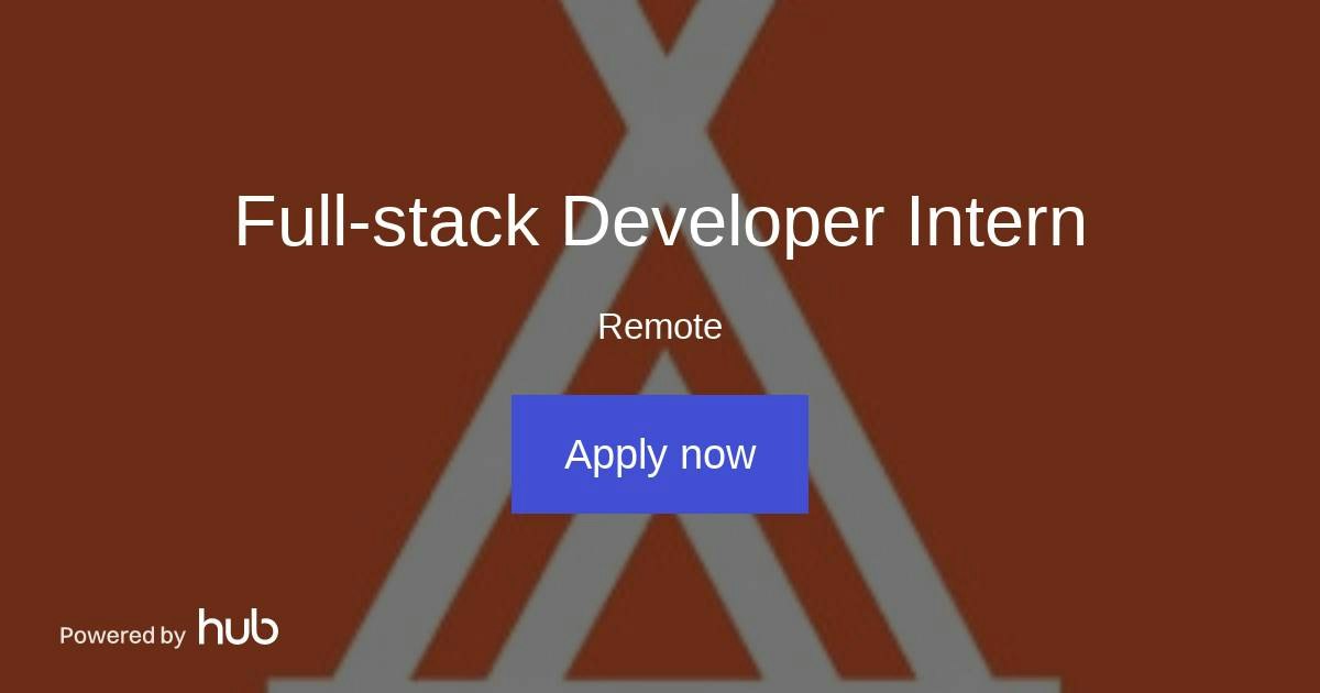 The Hub | Full-stack Developer Intern | Campanyon