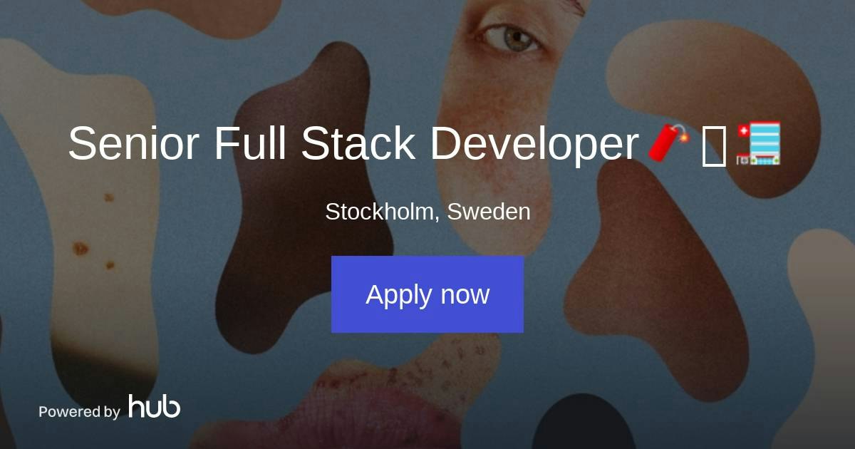 The Hub | Senior Full Stack Developer 🧨🛠🏥 | Dr Hud