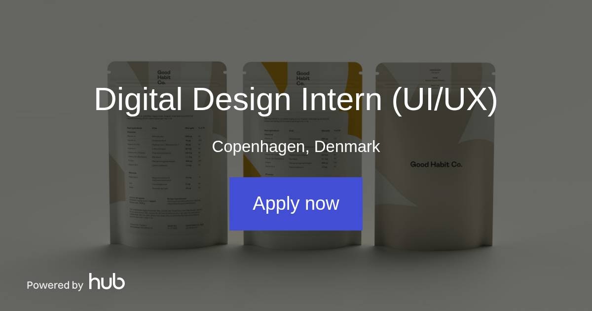 The Hub | Digital Design Intern (UI/UX) | Good Habit Co.