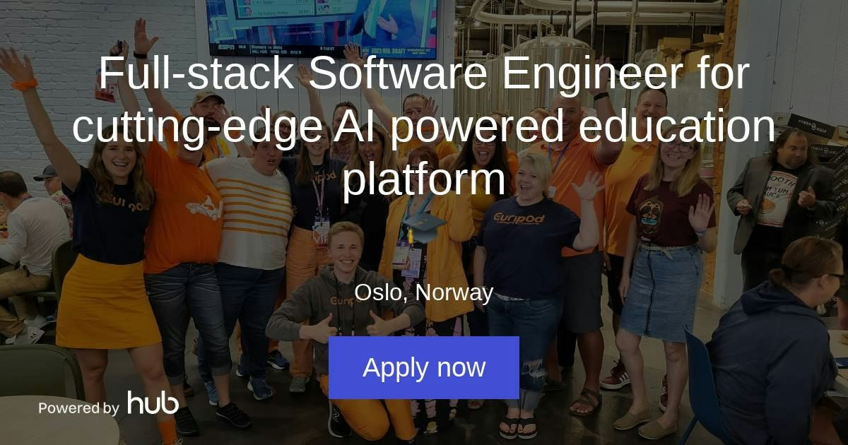 The Hub | Full-stack Software Engineer for cutting-edge AI powered ...
