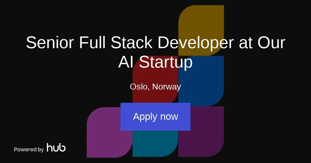The Hub | Senior Full Stack Developer at Our AI Startup | IZX