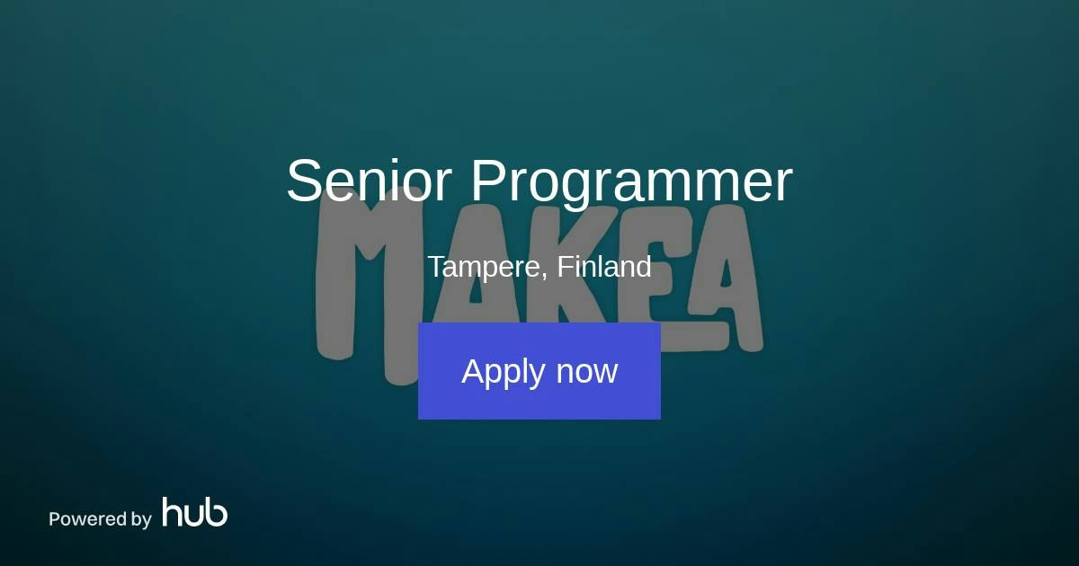 The Hub | Senior Programmer | Makea Games