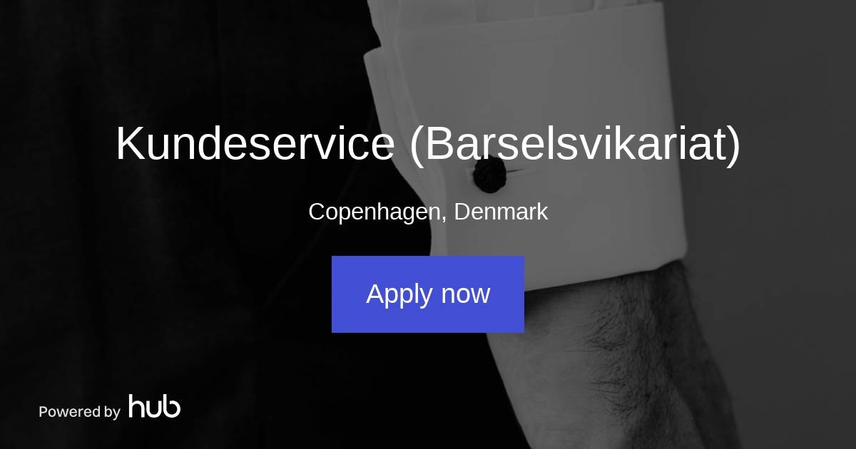 The Hub Kundeservice (Barselsvikariat) BARONS
