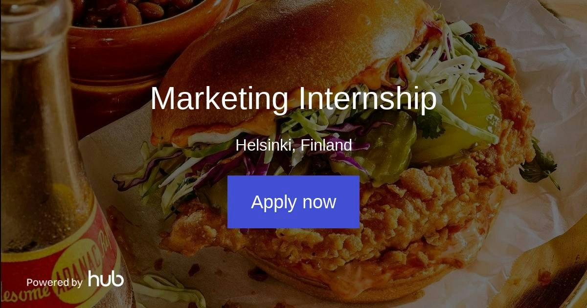 The Hub | Marketing Internship | Munchi