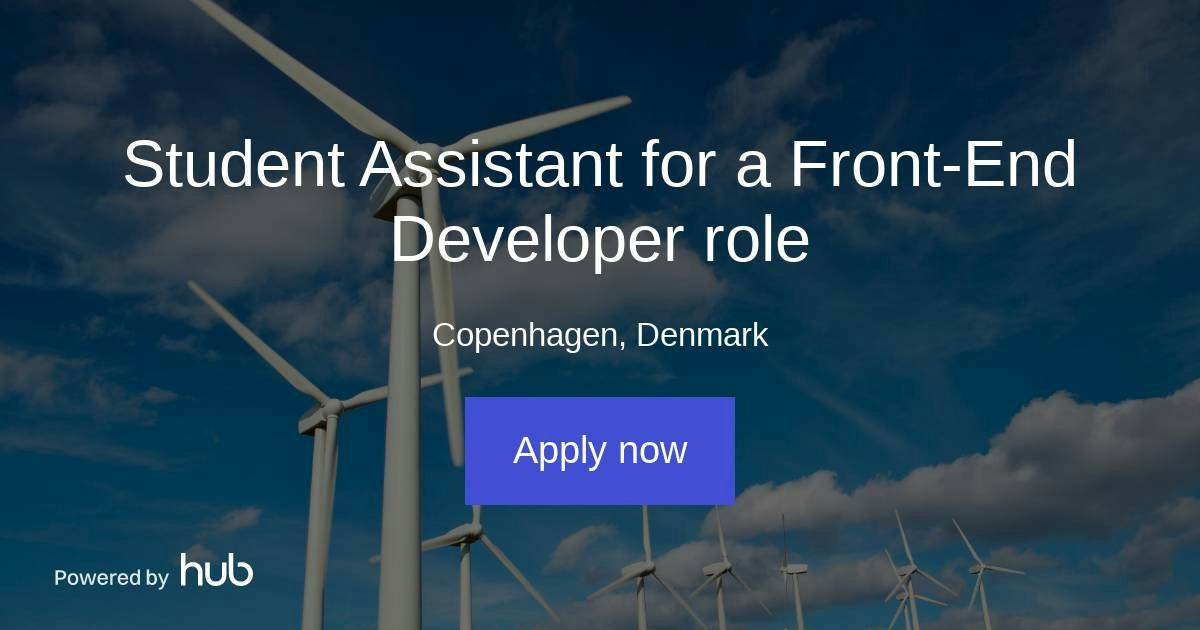 The Hub | Student Assistant for a Front-End Developer role | Oktogrid