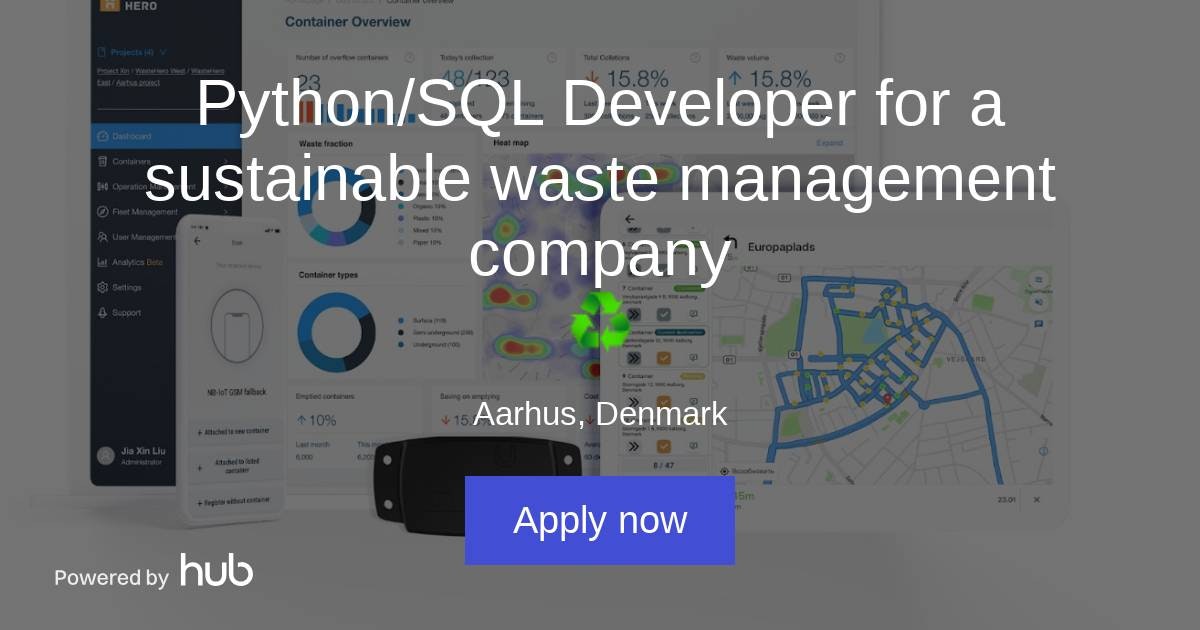 The Hub | Python/SQL Developer for a sustainable waste management ...