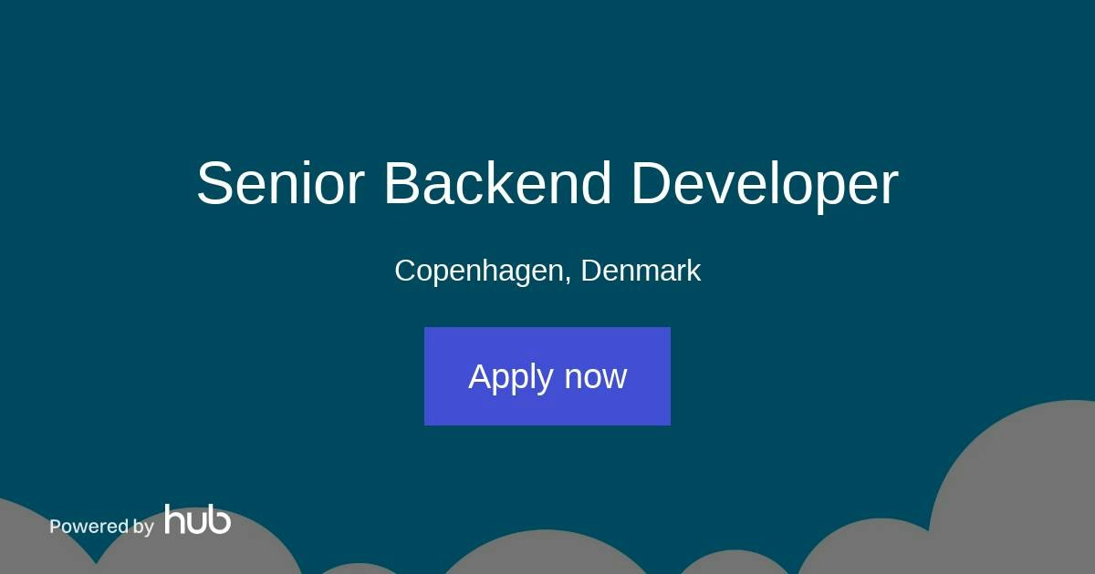The Hub | Senior Backend Developer | GoWish, Ønskeskyen