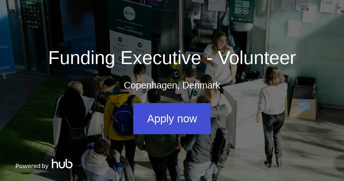 The Hub | Funding Executive - Volunteer | Danish Social Innovation Club ...