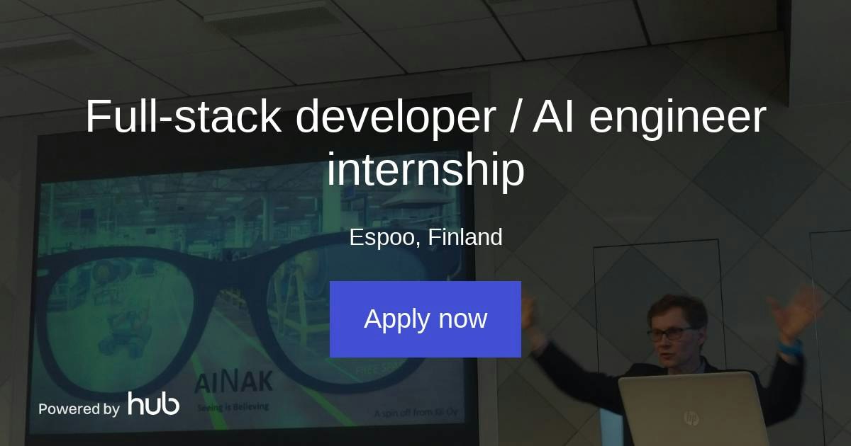 The Hub | Full-stack developer / AI engineer internship | Ainak
