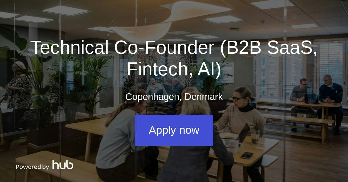 The Hub | Technical Co-Founder (B2B SaaS, Fintech, AI) | UseToday
