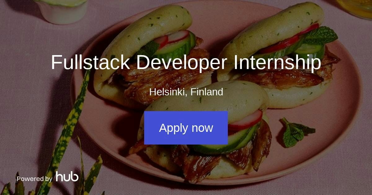 The Hub | Fullstack Developer Internship | Munchi