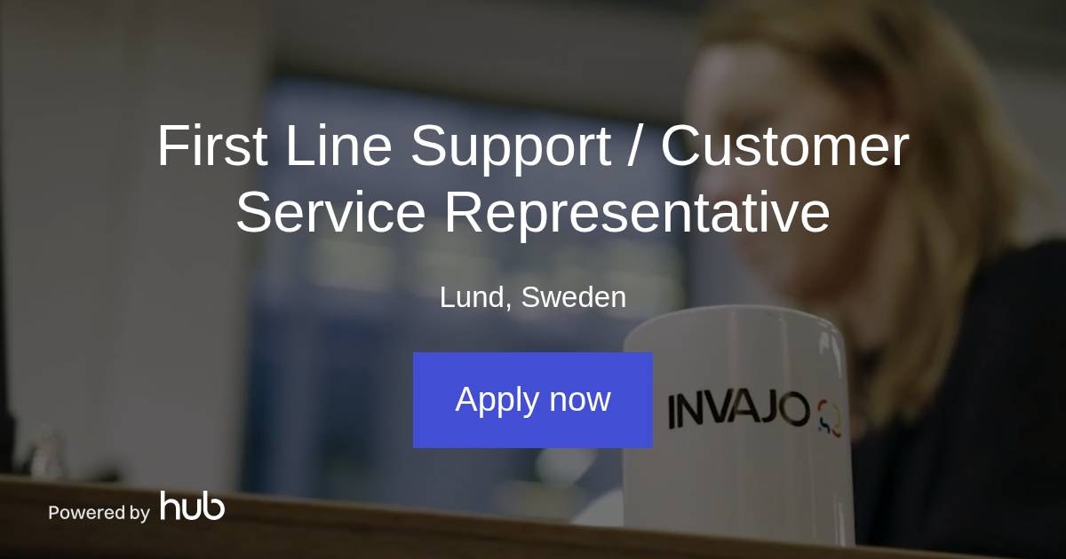 The Hub | First Line Support / Customer Service Representative | Invajo
