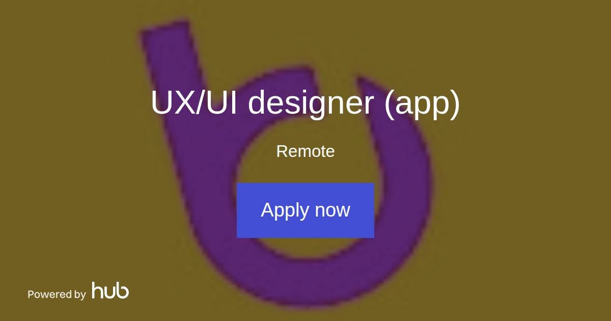 The Hub | UX/UI designer (app) | Boogiz
