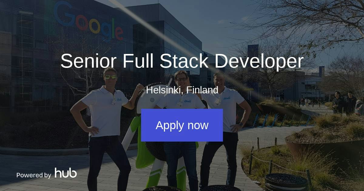 The Hub | Senior Full Stack Developer | Hookle