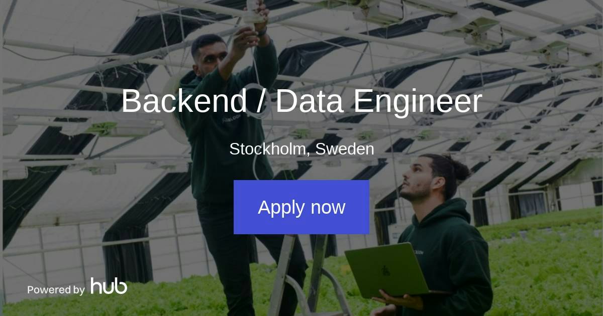 The Hub | Backend / Data Engineer | Ecobloom